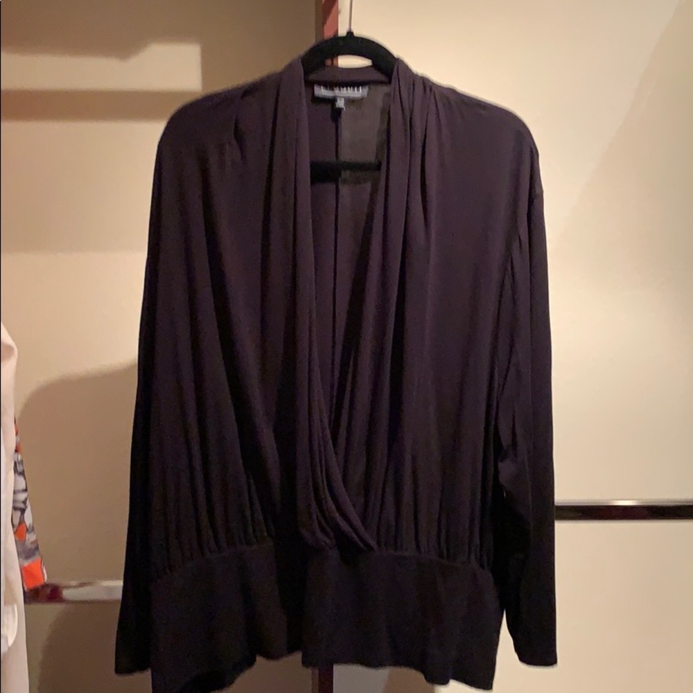 Eloquii banded drape knit top 26/28